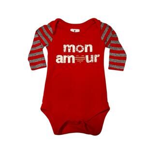 J Crew Baby Mon Amour Bodysuit Size 3-6m